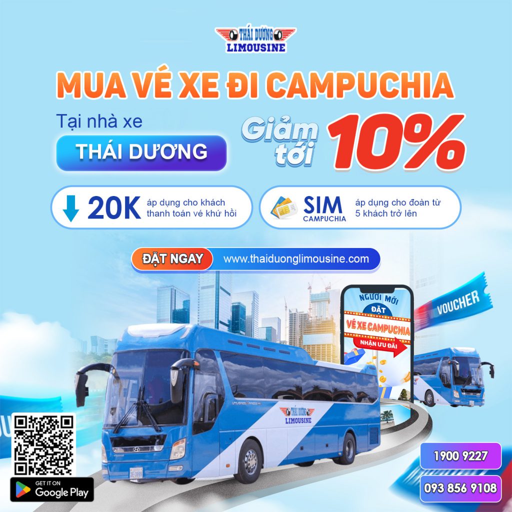Đặt vé xe khách Campuchia online