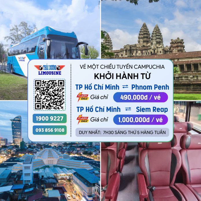 Khuyến mại vé xe đi Siem Reap chỉ từ 950k